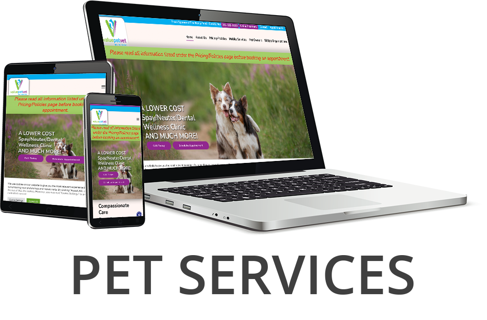pet services website design