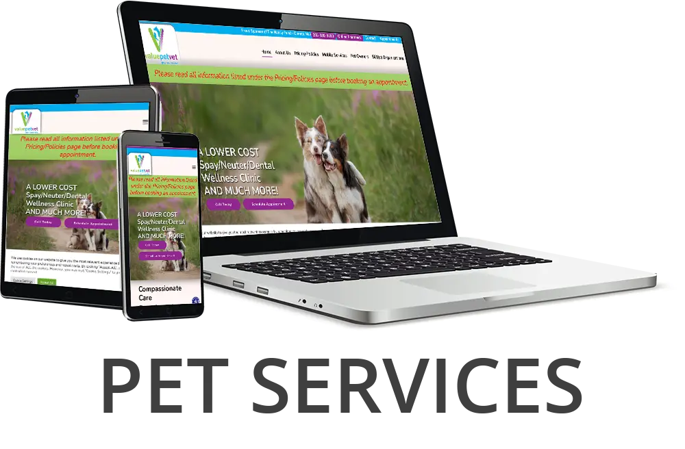 pet services website design